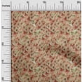 thumbnail image 2 of oneOone Viscose Jersey Brown Fabric Floral Sewing Material Print Fabric By The Yard 60 Inch Wide, 2 of 4