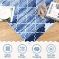thumbnail image 3 of Washable Area RugMoroccan Entryway Rug Area Rug Stain Resistant Non-Slip Accent Rug Distressed Trellis Floor Carpet for Indoor Front Entrance Kitchen Bathroom, Navy, 2' x 3', 3 of 9