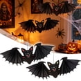 thumbnail image 2 of ZJNGJC Halloween Bat Hanging Ornament Decorative Desktop Home Party Gothic Style Dangling Figurine For Seasonal Display A, 2 of 7