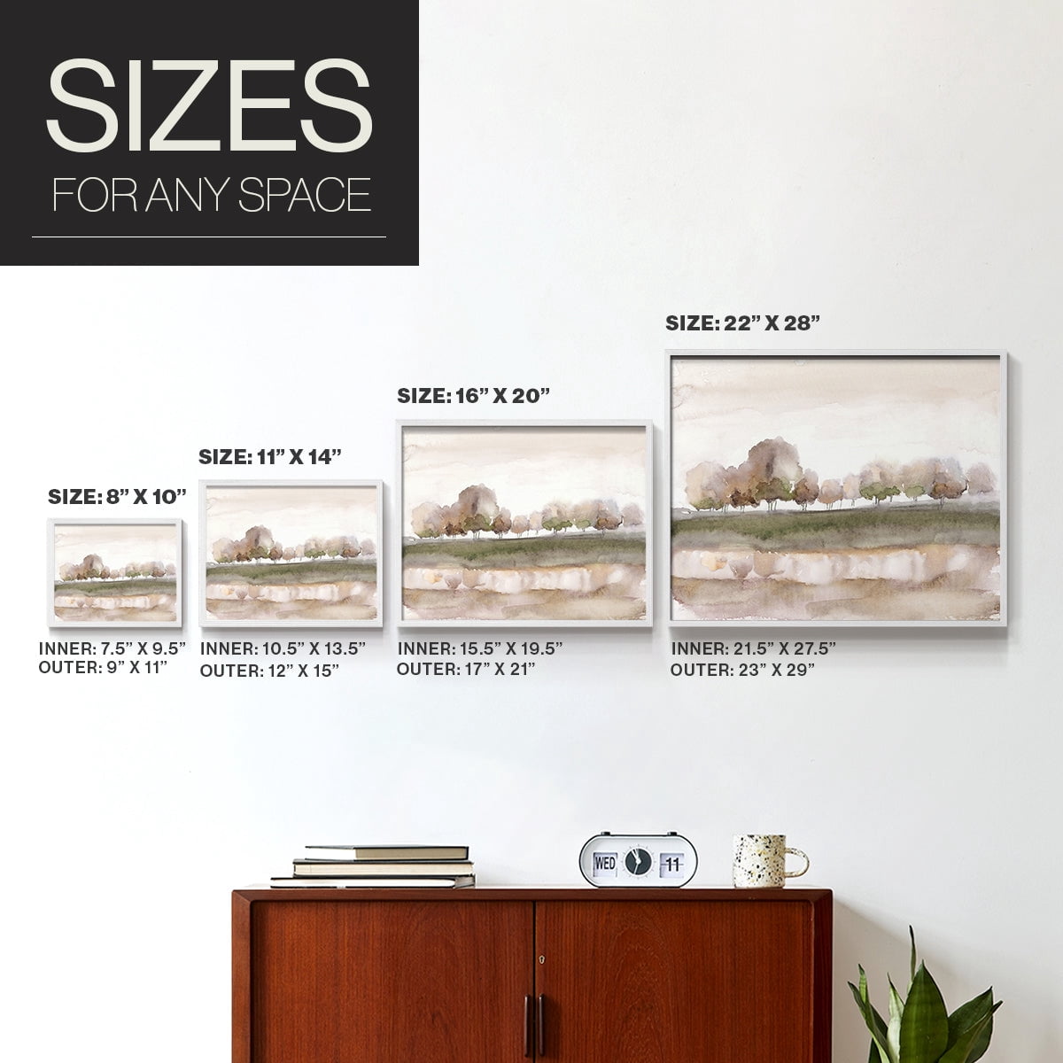 Soft Welcome Spring by Nan - Restickable Framed Giclée Print