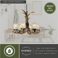 thumbnail image 5 of Yoho 6 Light Bronze Rustic Antler Chandelier, 5 of 12