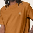 thumbnail image 5 of Dalix UFO Embroidered Cotton Relaxed Boxy Fit Short Sleeve Crewneck Tee Shirt Mens in Toast S Small, 5 of 5