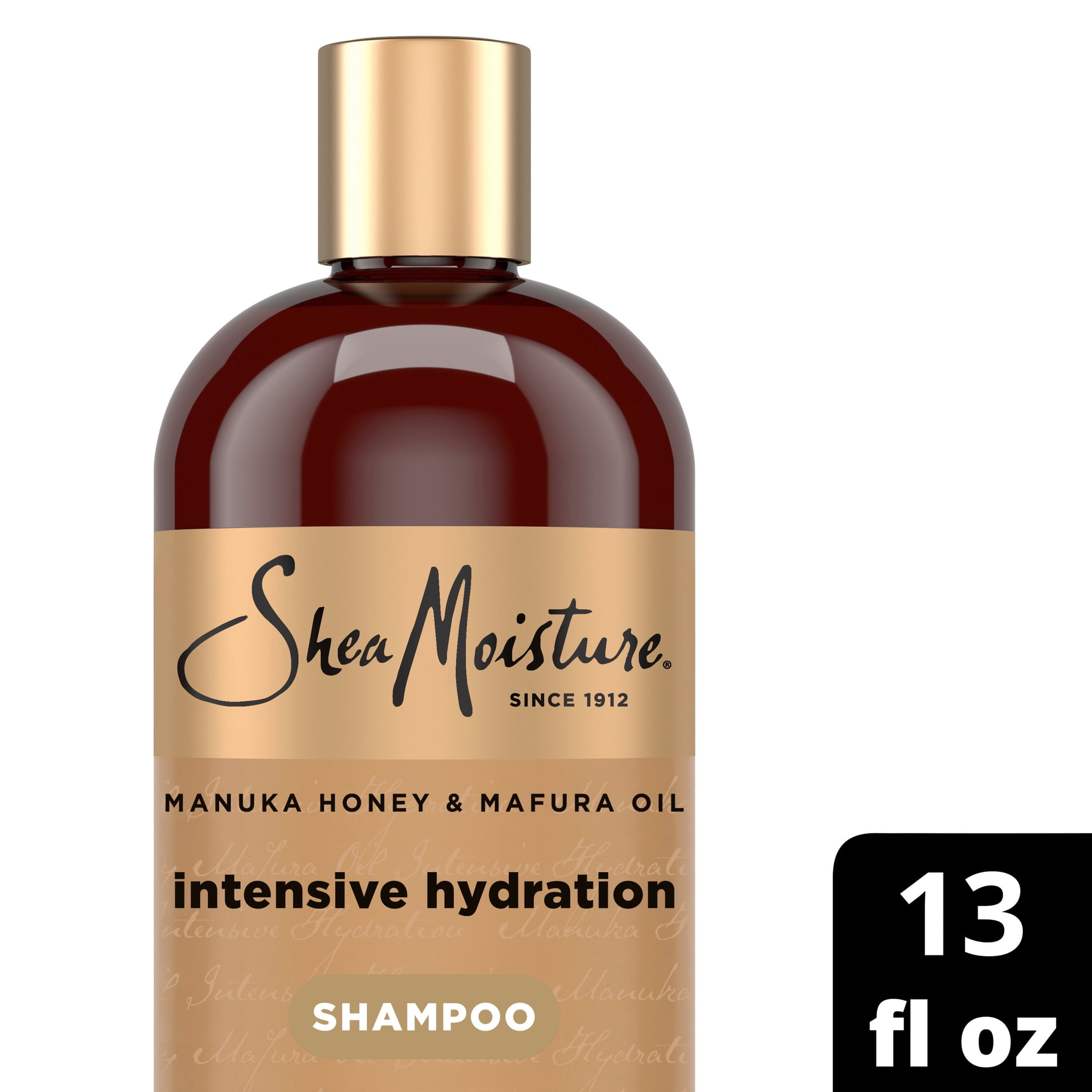 SheaMoisture Intensive Hydration Shampoo For Type 3 & 4 Dry Hair, Manuka Honey and Mafura Oil With Fig Extract, 13 fl oz