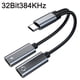 thumbnail image 2 of Divisor USB C con carga rápida PD 60W: audio mejorado y entrega de energía conveniente, TA2H-R2L60 【Gris】, 2 of 5