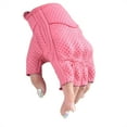 thumbnail image 6 of Motorcycle fingerless gloves for Women Pink gloves leather riding gloves summer gloves cycling gloves half finger gloves, 6 of 6