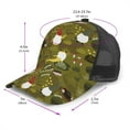 thumbnail image 2 of Lsque Gnomes Playing in the Garden Printed Trucker Hat - Baseball Cap for Men Women - Breathable Mesh Side, Adjustable Fit - for Casual Wear, 2 of 7