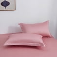 thumbnail image 1 of Nvzi fundas de almohada de algodón de color sólido. Dígale adiós a la sensación sensual y fresca de la funda de almohada tecnológica, 18,5 x 29,13 pulgadas (rosa intenso)., 1 of 5