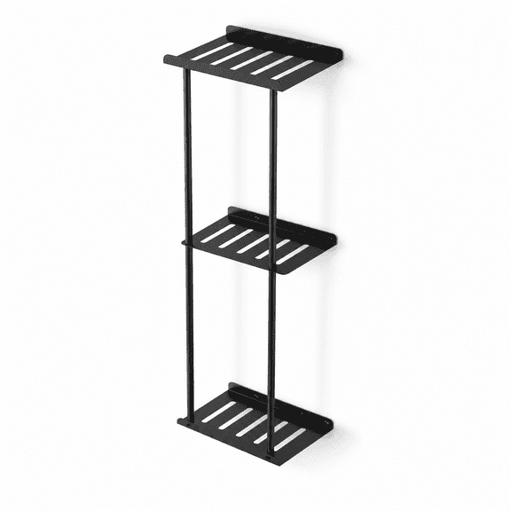 Towel Racks for Bathroom, Vertical Wall Towel Rack for Rolled Towels Metal Bath Towel Holder for Folded Large Towel Washcloths, 3 Tier