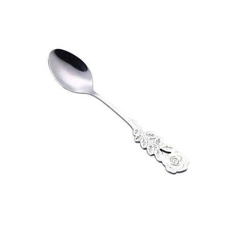 

kitchen aid Clearance kitchen utensils set Creative Stainless Steel Rose Spoon Coffee Stirring Spoon Dessert Spoon Couple Spoon