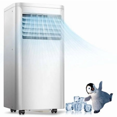 Electactic 8000BTU Portable Air Conditioner with Remote Control, AC Unit Covers up to 350 Sq. Ft.