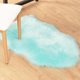 thumbnail image 5 of Funda para silla de piel de oveja sintética suave de lujo, cojín para asiento, alfombras de piel de felpa para dormitorio, 2 pies x 3 pies, blanco, 5 of 6