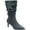 Grey MC, variant on ALFANI Womens Black Padded Lissa Pointed Toe Stiletto Zip-Up Slouch Boot 7.5 M