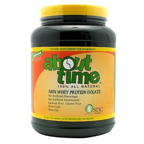 About Time Whey Protein Isolate Unflavored 2 lbs