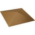 thumbnail image 6 of Ekena Millwork 11 7/8"W x 11 7/8"H Sellek EnduraWall Decorative 3D Wall Panel, Bright Coat Gold (12-Pack for 11.76 Sq. Ft.), 6 of 6