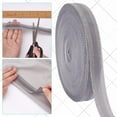 thumbnail image 4 of 50m Instant Hem Tape Gray Adhesive Iron Trousers Tape Fabric Edging Shorten Tape Hemming Ironning Ribbon Tape, 4 of 7