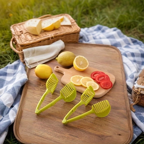 3-in-1 Kitchen Slicer, Vegetable Cutter, Fruit Slicer and Egg Slicer Tool for Tomatoes, Apples, Potatoes, Boiled Eggs, Salads and Meal Preparation