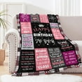 thumbnail image 4 of Birthday Gifts for Women Happy Birthday Decorations Blanket Gifts for Women Birthday Unique Birthday Gifts for Women Friendship Mom Wife Girl Grandma Sister Funny Birthday Gifts Throw Blanket 50x60, 4 of 6