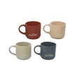 thumbnail image 2 of Marcelle, 4 Pc 14oz Stackable Multi-Color Ceramic Coffee Mug Set, 2 of 4