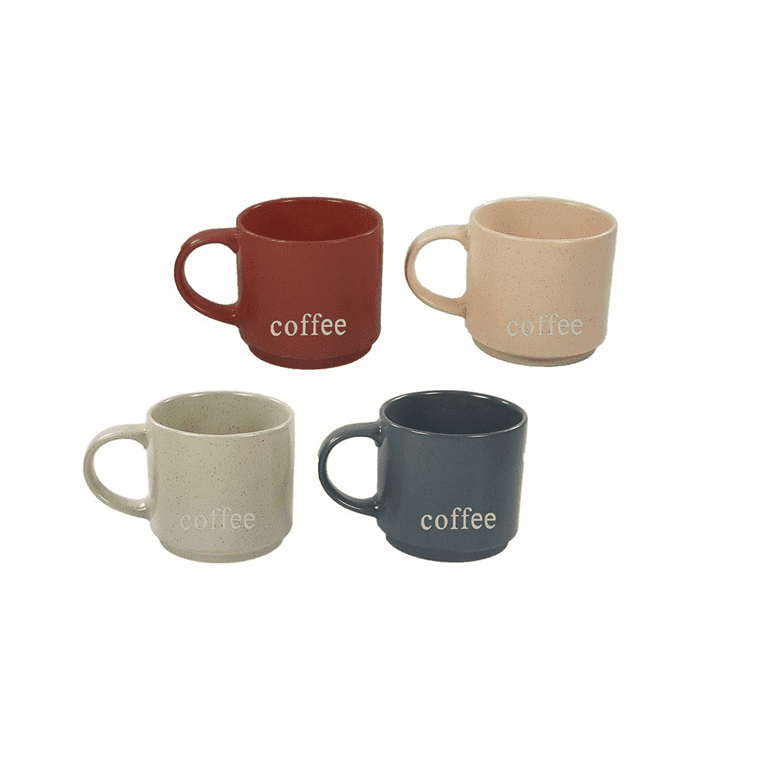 Set of 2 Stackable Coffee Mugs