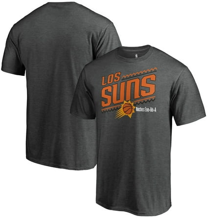 Phoenix Suns Laser - Phoenix Suns Fanatics Branded Noches Ene-Be-A Wordmark T-Shirt - Heather Gray