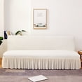 thumbnail image 1 of Nvzi Sofa Cover for sofas Stretch Couch Covers for Living Room Easy Fit Washable Furniture Sofa Protector with Skirt,1 Piece 62.99-74.8inch (White), 1 of 4