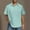 Mint Green, variant on FRSASU Men's Linen Shirt Short Sleeve Wrinkle Free Casual Untucked Button Down Shirts Beach Breathable Tops Summer Mint Green