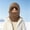 Coffee, variant on Kids' Plush Balaclava Hat Thick Full Fleece Lining Integrated Hood Neck and Face Cover Adjustable Drawstring for Child Skiing Winter Park Activity