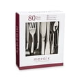 thumbnail image 1 of Mozaik Premium Plastic Classic Stainless Steel Coated Assorted Cutlery, 80 pieces, 1 of 1