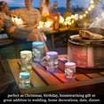 thumbnail image 4 of Yayeee Flameless Candles with Remote Flickering Battery Operated Multi Color Changing, Stripes Trees, 4 of 7