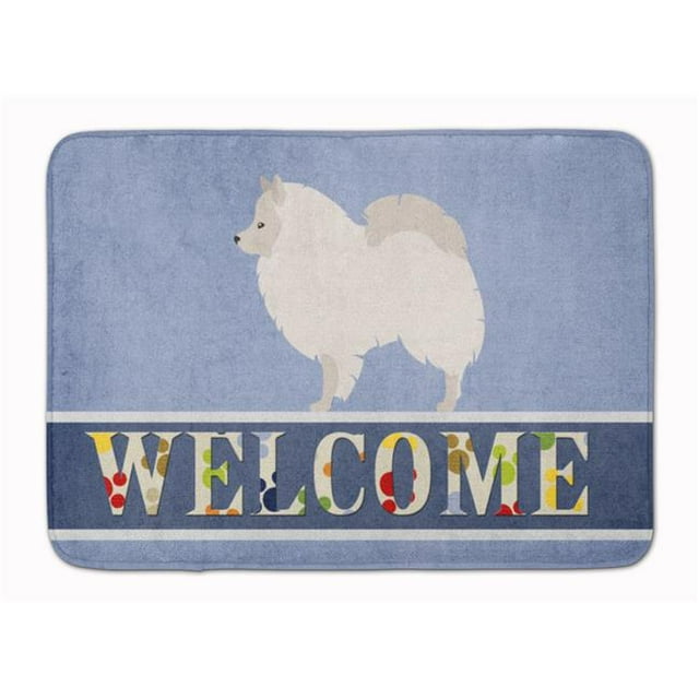 Carolines Treasures BB8317RUG German Spitz Welcome Machine Washable Memory Foam Mat