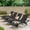 Black & Brown (Set of 4), variant on 80" Patio Wicker Chaise Lounge Chairs Set of 2 - Outdoor Rattan Reclining Lounge Chair with Rolling Wheels, Pull-out Side Table, Adjustable Backrest, Ergonomic Wave Design for Poolside, Black