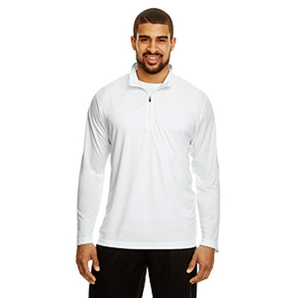 Team 365 TT31 T3 MENS PERFORMANCE 1/4 ZIP WHITE 2XL