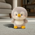thumbnail image 5 of Bwiyojiz Plushs Soft Penguin Realistic Toy Stuffed Sleep Aid Anxiety Relief Companion Toys, Gifts for Sisters, Gray, 5 of 5