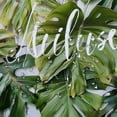 thumbnail image 5 of Orinice Tropical Green Plant Shower Curtain Get Naked Monstera Watercolor Botanical Banana Palm Leaf Summer Rainforest Jungle Green Leaves Nature Polyester Fabric Curtains Bathroom Set Hooks  60x72, 5 of 7