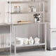thumbnail image 2 of Mesa de cocina VidaXL de acero inoxidable 110x55x150 cm, 2 of 9