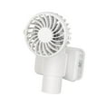 thumbnail image 4 of Ventilador personal de ángulo ajustable, portátil, recargable, para escritorio, con clip de 3 velocidades Blanco, 4 of 9