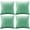 Mint Turquoise, variant on Decorative Throw Pillow Covers 20 x 20,Mint Turquoise Sofa Pillow Covers Velvet,Set of 4 Decor Square Cushion Covers