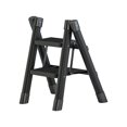thumbnail image 2 of Folding Ladder Space Saving Non Slip Thickened Foldable Black Folding Step Stool Two layers, 2 of 7