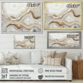 thumbnail image 4 of Designart "Golden Beige Geode Scene" Stone Geode Floater Framed Wall Decor, 4 of 5