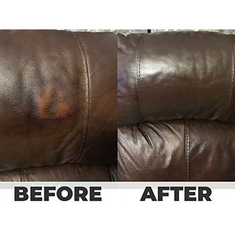 Leather Hero Leather Color Restorer & Applicator- Repair, Recolor, Renew  Leather & Vinyl Sofa, Purse, Shoes, Auto Car Seats, Couch-4oz(White) 