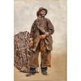 thumbnail image 2 of August Hagborg 11x14 Black Ornate Wood Framed Double Matted Museum Art Print Titled: Fisherman with Basket (1881), 2 of 5