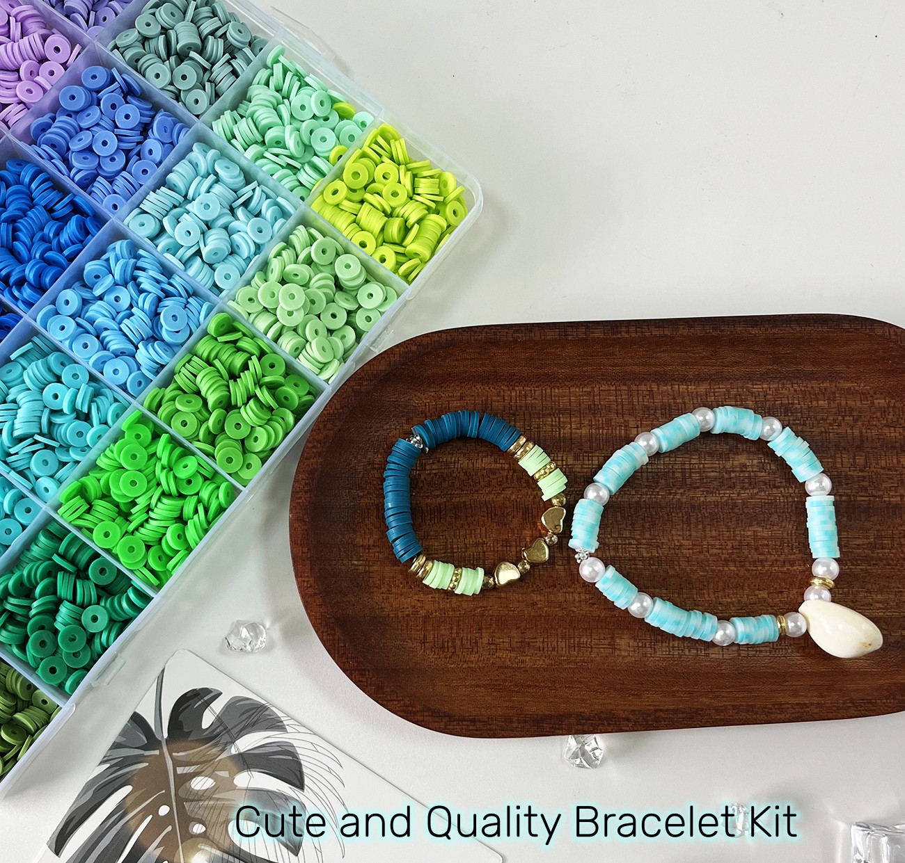 Bracelet Making Kit Clay Beads for Jewelry Making for Adults Kids
