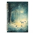 thumbnail image 7 of FORMRS 1-Subject Spiral Notebook 8" x 5" College Ruled 60 Refillable Sheet A5 Hard Cover, 2 Pack, Night Forest Scene, 7 of 7