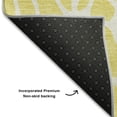 thumbnail image 5 of Addison Rugs Mayfield Premium Machine Washable Transitional Geometric Yellow Round Rug, 8' x 8', 5 of 5
