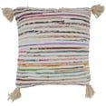 thumbnail image 1 of Saro Lifestyle 196.M20SD 20 x 20 in. Cleopatra Collection Down Filled Chindi Throw Pillow, Multi Color, 1 of 1