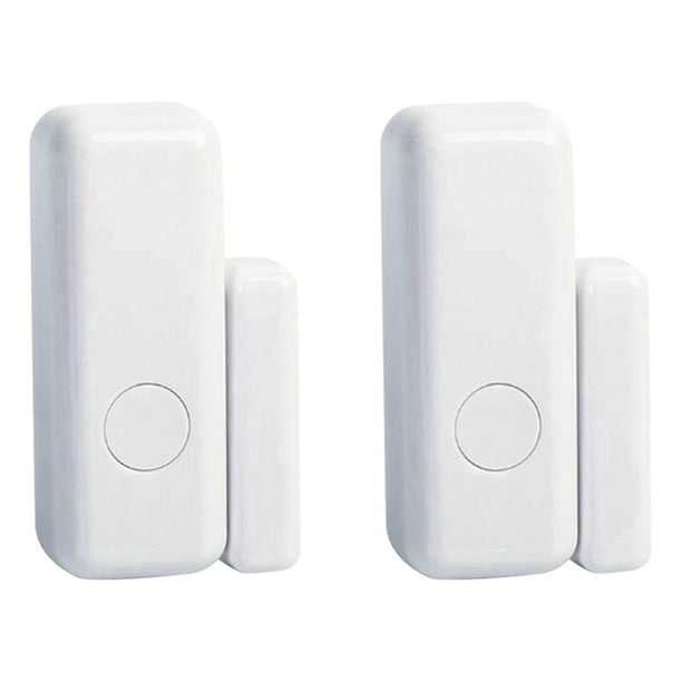 2X Sensor Inteligente de Ventana y Puerta Detector de Sensor de Puerta Alarma de Puerta y Ventana de 433 Mhz, para Hotel en Casa