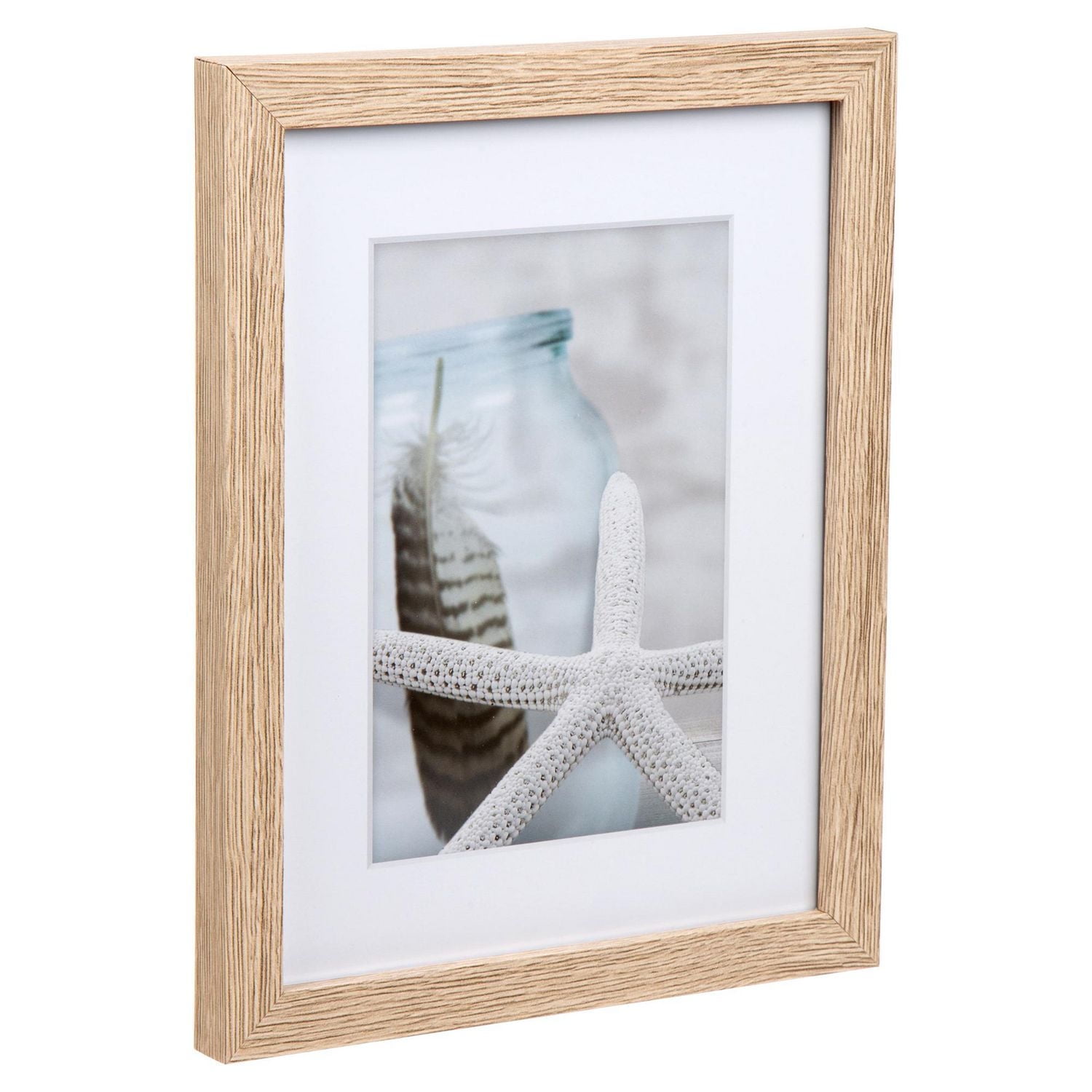 Truu Design Ensemble de 5 cadres magnifiques décoratifs en bois pour galerie murale en bois, 14 x 17 pouces, beige