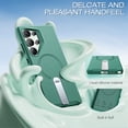 thumbnail image 2 of ExoGuard for Samsung Galaxy S25 Ultra Case, Adjustable Metal Kickstand, Soft Skin-Friendly Silicone Cover, Anti-Scratch Microfiber Lining - Teal, 2 of 7