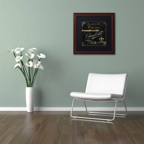Trademark Fine Art "La Cuisine IV" Canvas Art by Color Bakery Black Matte, Wood Frame