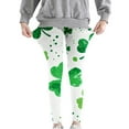 thumbnail image 5 of Avrnliq Girls St Patricks Day Green Shamrock Leggings, Stretchy Slim-Fit Pants for Girls 4-10, Festive Wear for Parades & School Parties,Size 4 T, 5 of 7